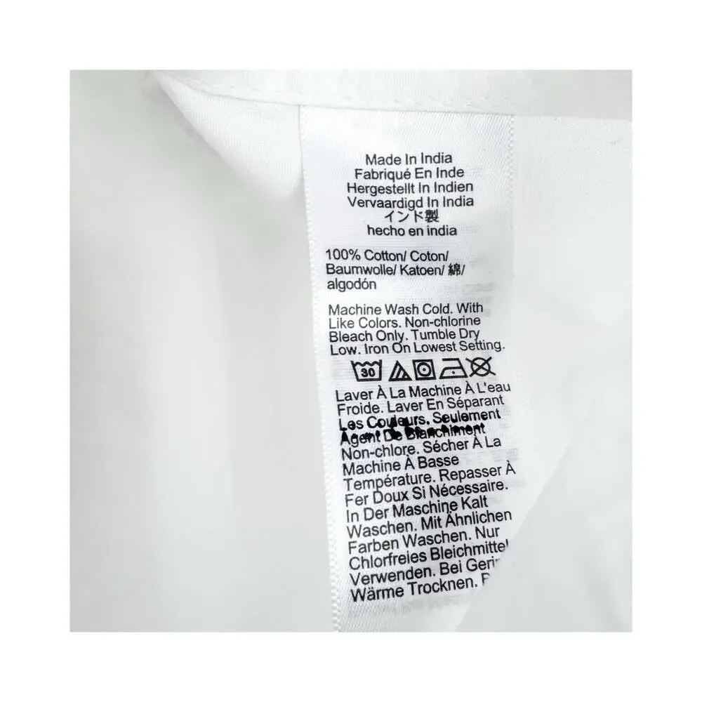 J. Crew Women's Étienne Cropped Button-Up Shirt Cotton Poplin White Size M NWT